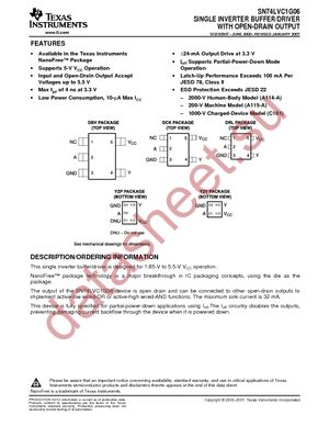 SN74LVC1G06DCKRE4 datasheet  